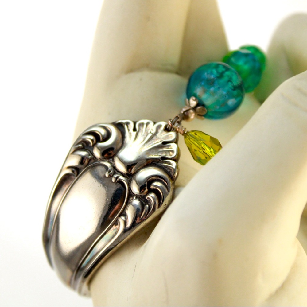 Beautiful beaded spoon bracelet